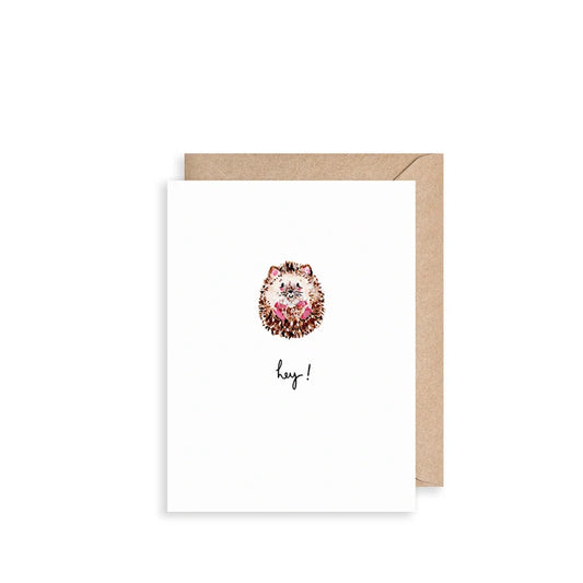 Hedgehog Hey Mini Card