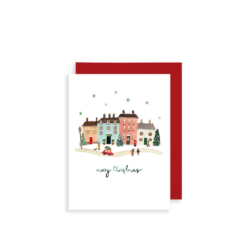 Christmas Village Bijou Mini Christmas Card