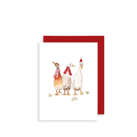 Christmas Ducks Bijou | Mini Christmas Card
