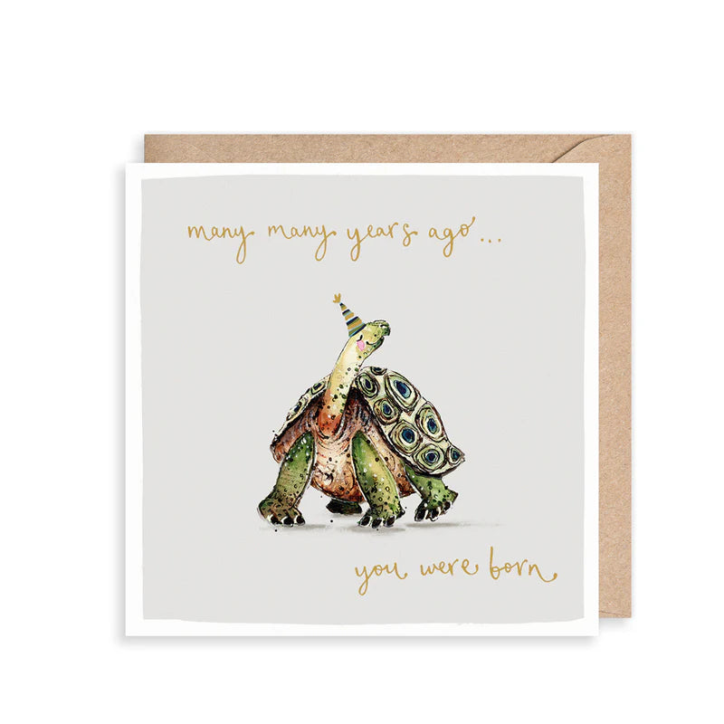 Tortoise Happy Birthday Card