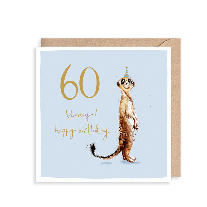 Meerkat 60th Birthday Card