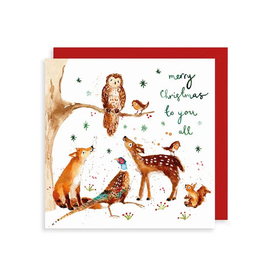 To You All Forest Animals | Christmas Card