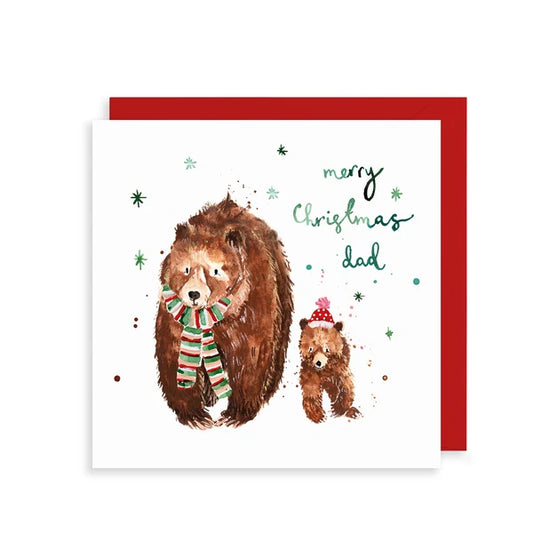 Dad Brown Bears | Christmas Card