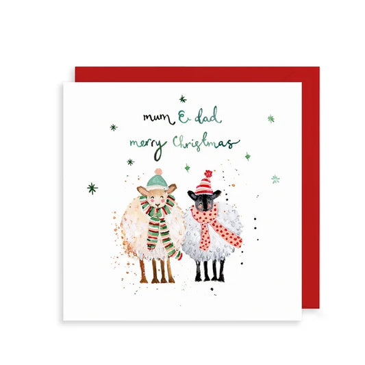 Mum and Dad Sheep | Christmas Card