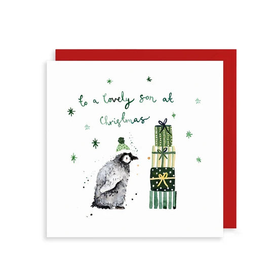Lovely Son Penguin | Christmas Card