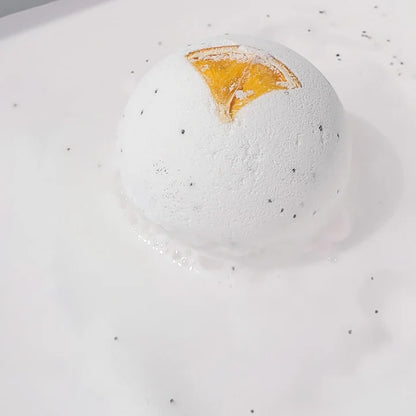 Natural Bath Bomb- Lemon & Poppy Seed