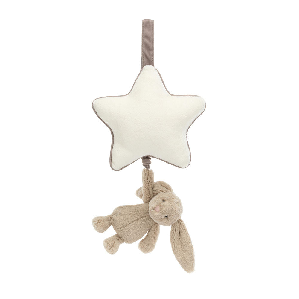 Bashful Bunny Musical Pull beige
