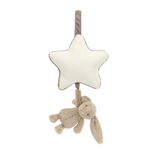 Bashful Bunny Musical Pull beige
