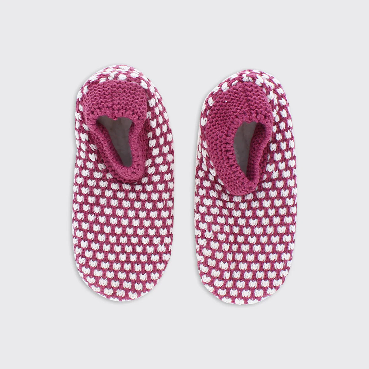 Marnie Cosy Slipper Socks - Mulberry Pink