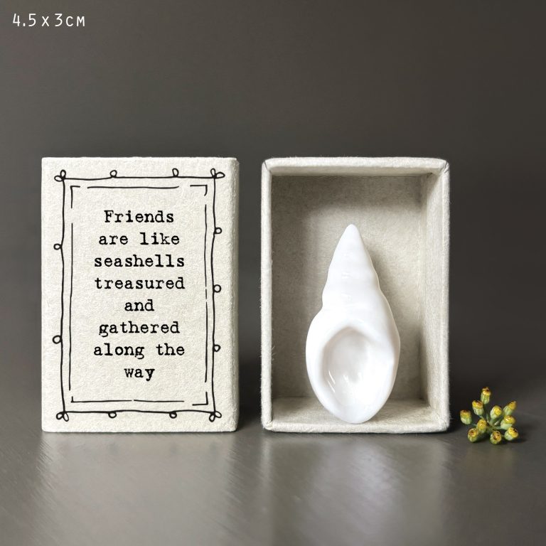 Porcelain Matchbox Token - Shell