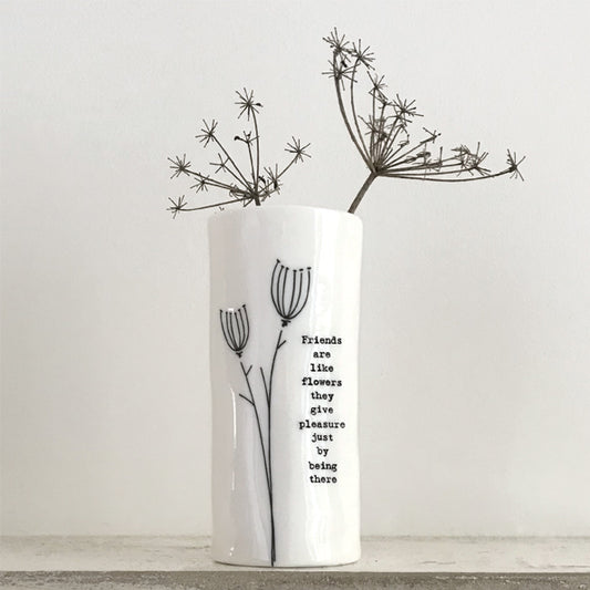 Medium Porcelain Vase - Friends Are Like