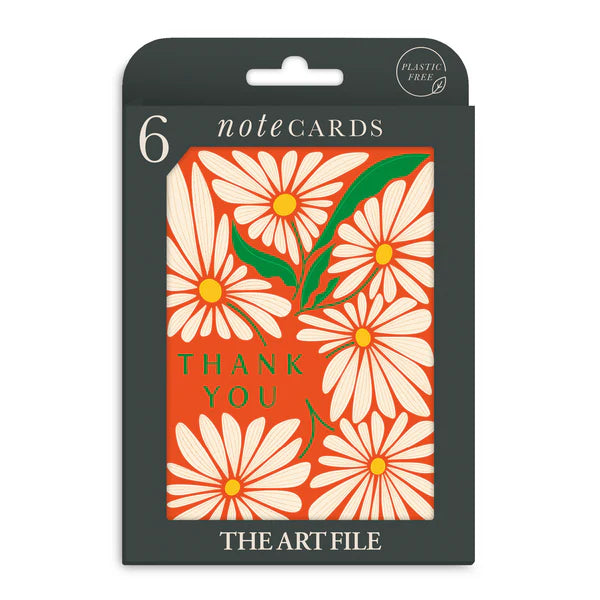 Thank You Flowers Pack of 6 Notecards