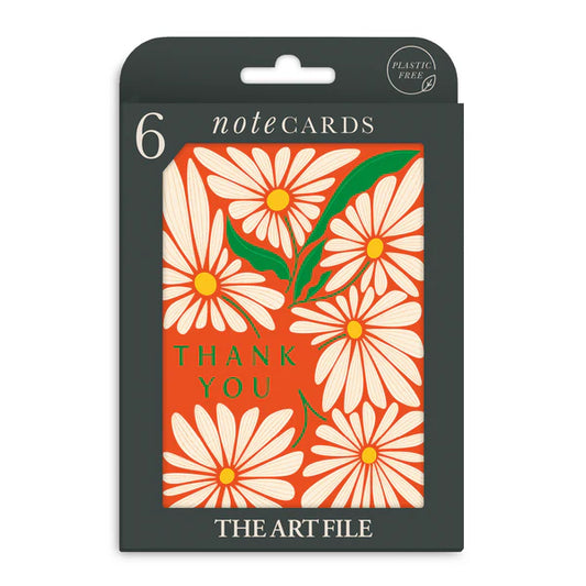 Thank You Flowers Pack of 6 Notecards