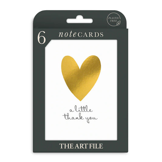 Thank You Heart Pack of 6 Notecards