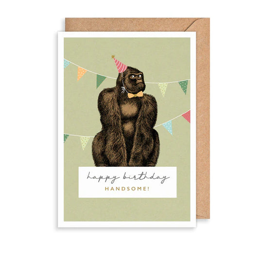 Handsome Gorilla | Birthday Card