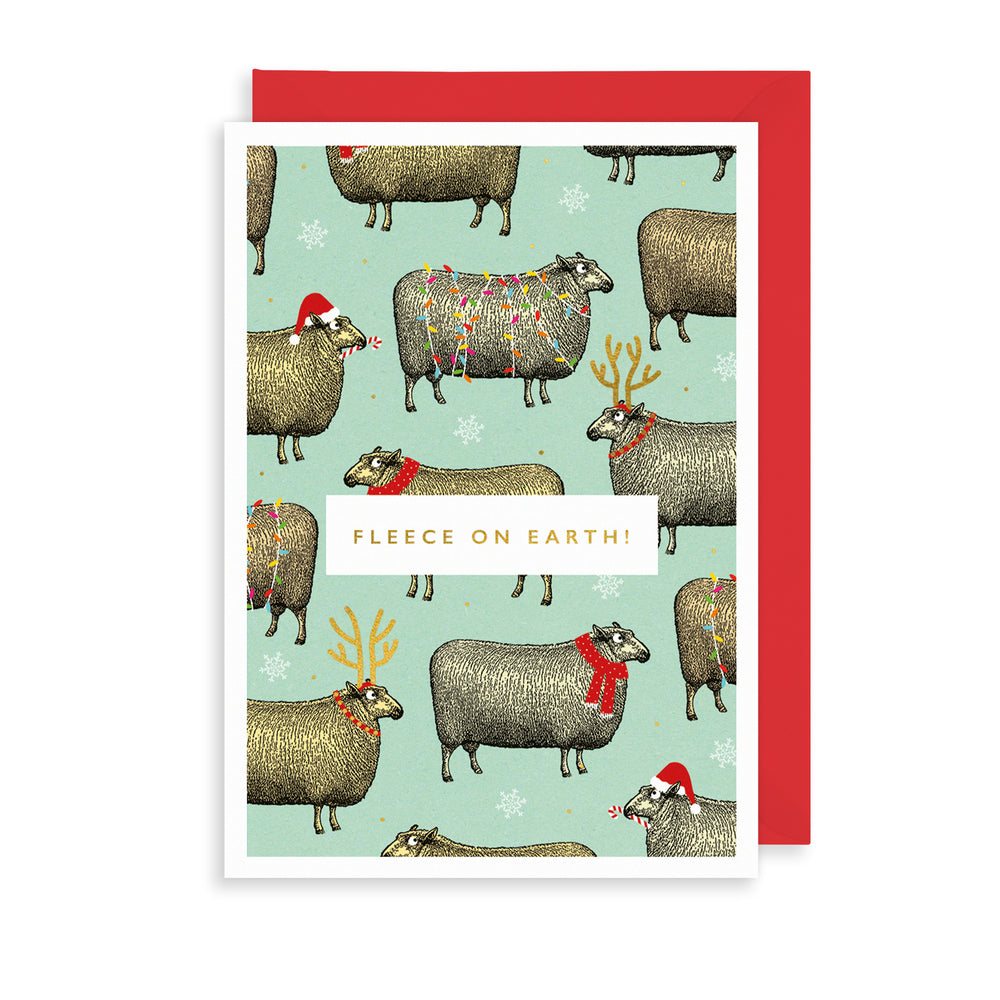 ROCK ON FLEECE ON EARTH XMAS CARD