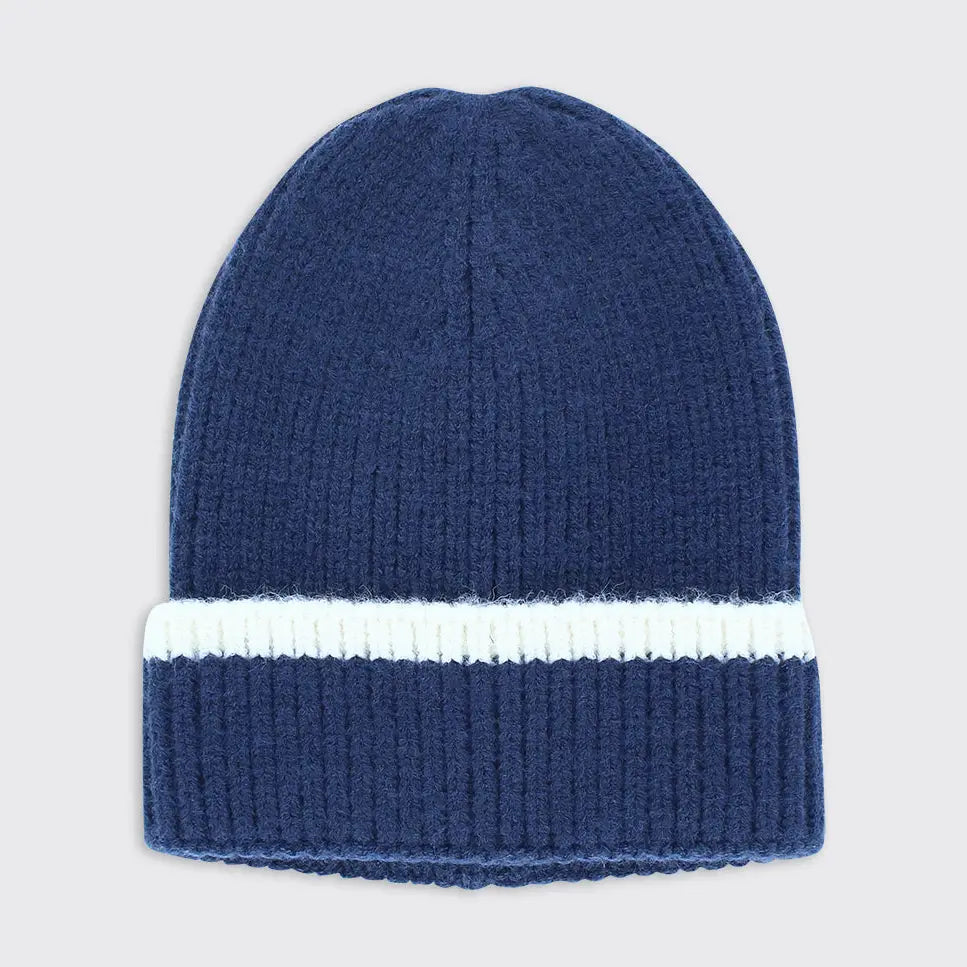 Men's Ribbed Hat - Navy