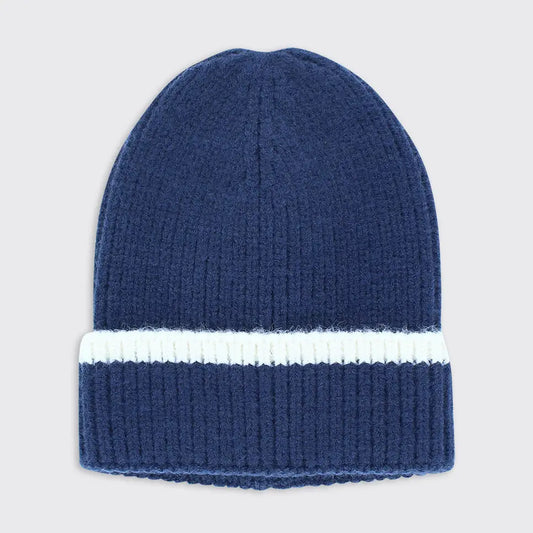 Men's Ribbed Hat - Navy