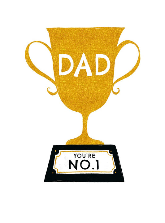 Number 1 Dad | Small Greetings Card