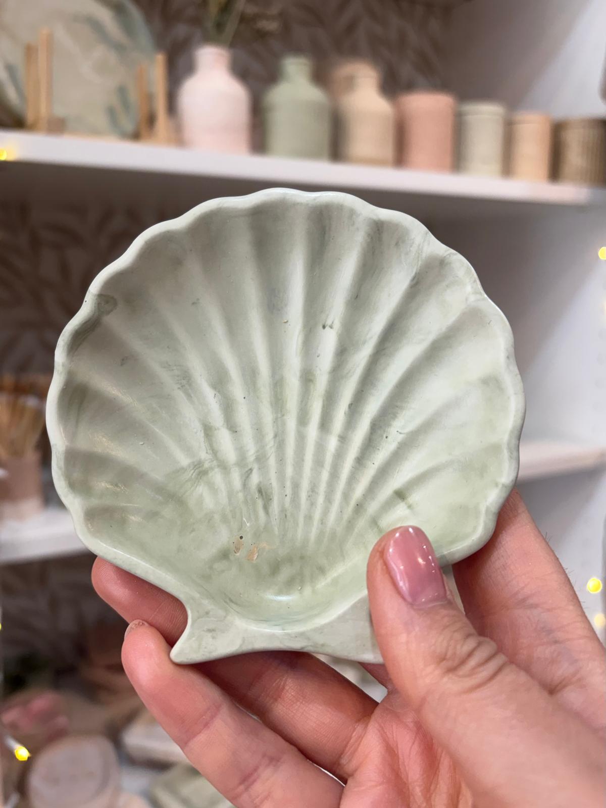 Handmade Jesmonite Shell Dish