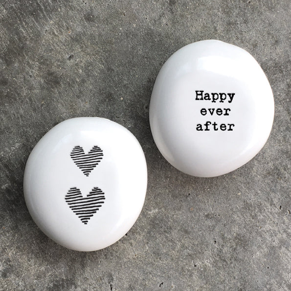 Porcelain Pebble - Two Hearts/Happy Ever After