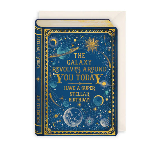 Galaxy Revolves Around You | Storybook Birthday Card