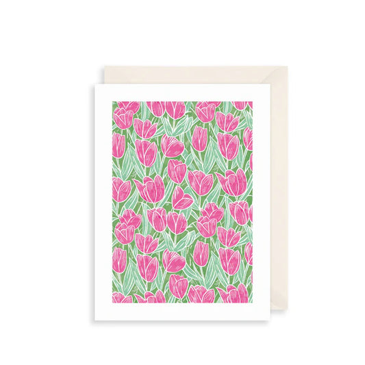 Tulip Field | Small Greetings Card