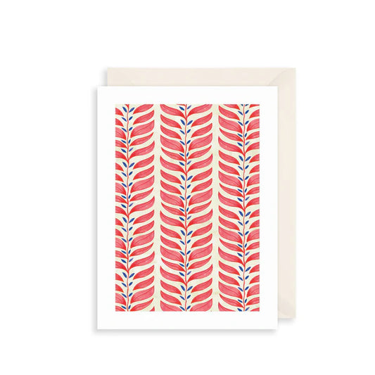 Red Leaf | Small Greetings Card