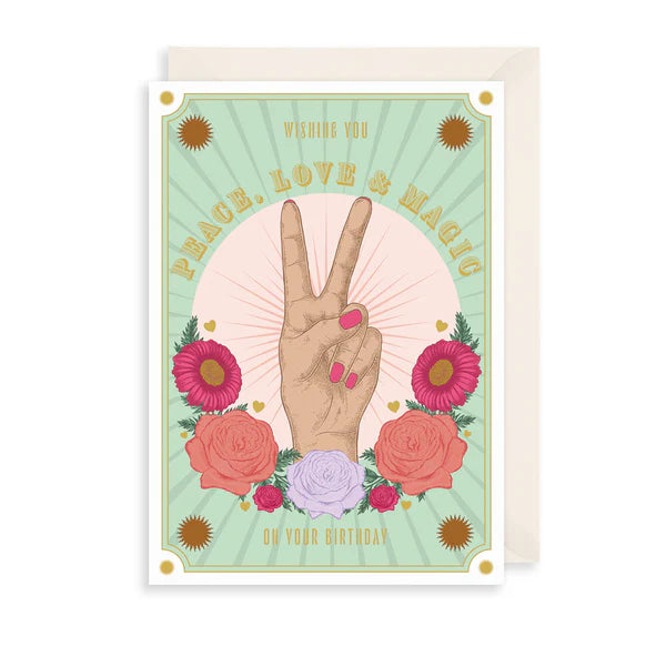 Peace, Love & Magic Card
