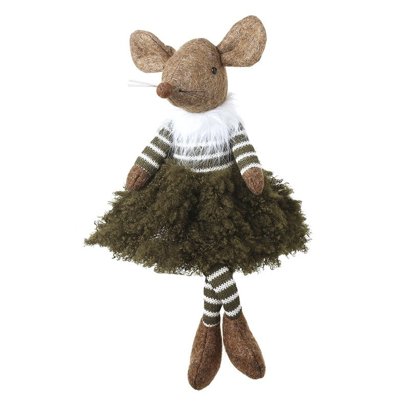 Mouse In Green Fluffy Skirt