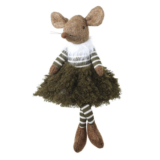 Mouse In Green Fluffy Skirt