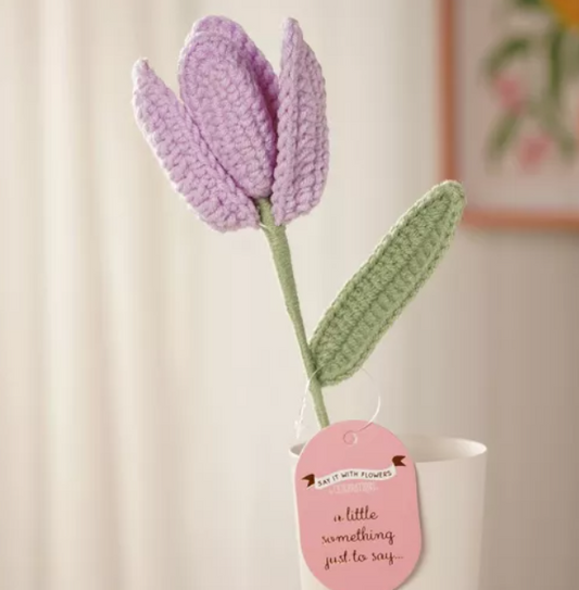 Crochet Lilac Tulips stem