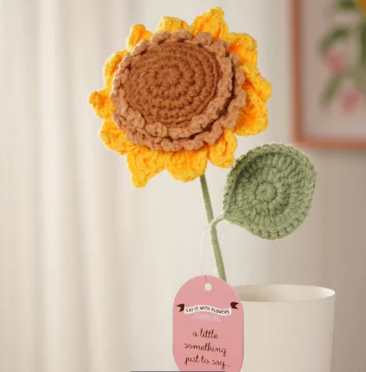 Crochet Sunflower stem