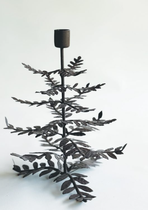 Rust Fir Tree Candle holder