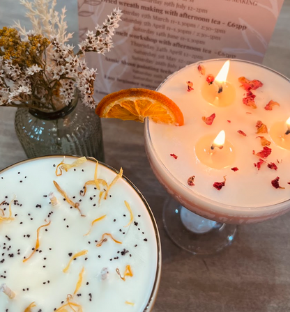 Cocktail Candle Making with Afternoon Tea