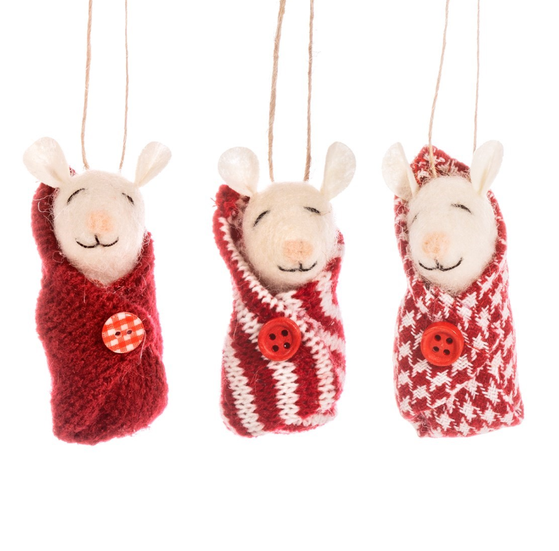 Baby Mouse in Red Blanket