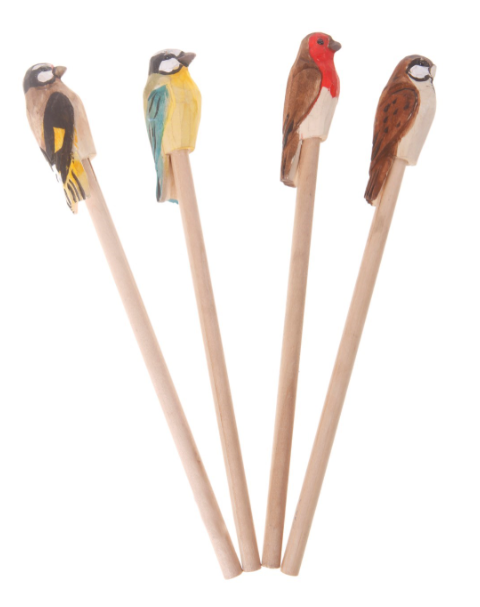Wooden British Birds Pencil