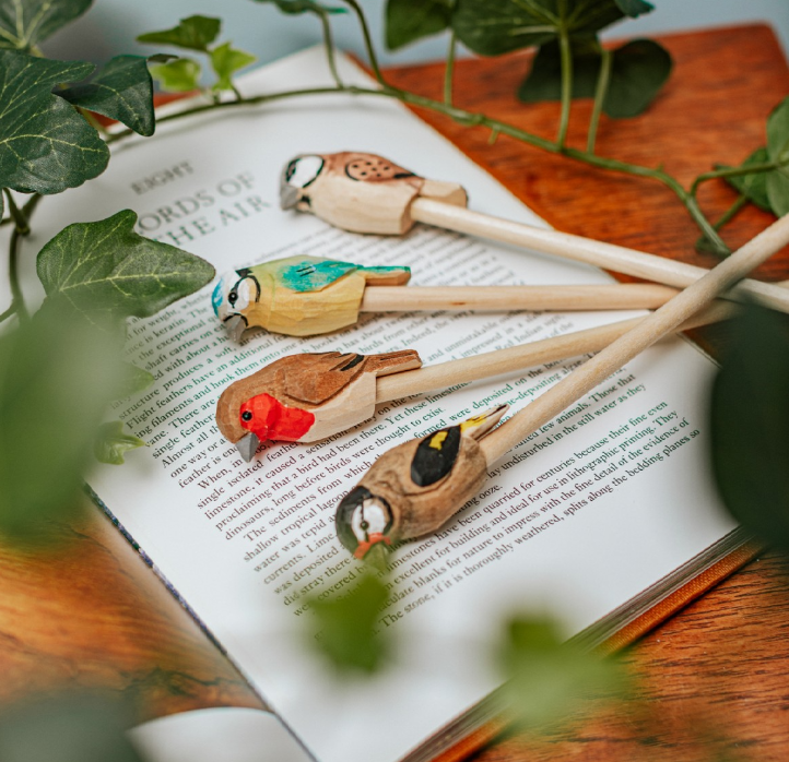 Wooden British Birds Pencil