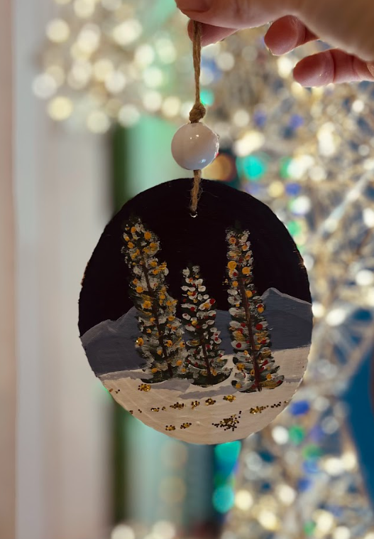 Christmas Wooden Decoration Painting