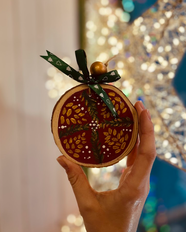 Christmas Wooden Decoration Painting