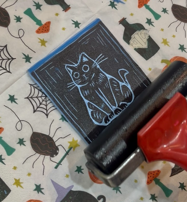 Lino Printing & Lattes with Charlotte