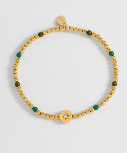 Enamel North Star Bead Bracelet