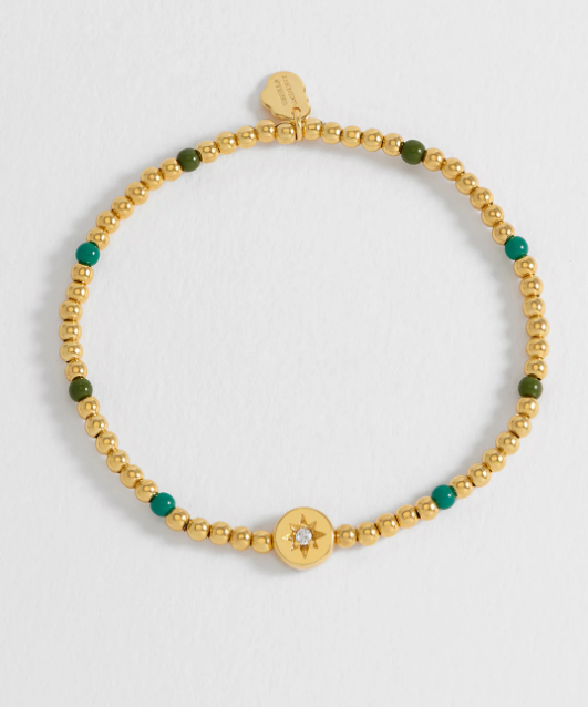 Enamel North Star Bead Bracelet
