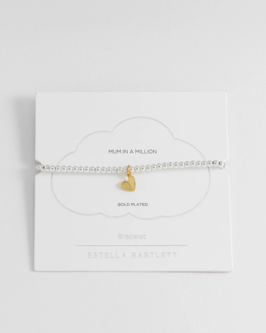 Folded Heart Sienna Bracelet for Mum - Gold Plated
