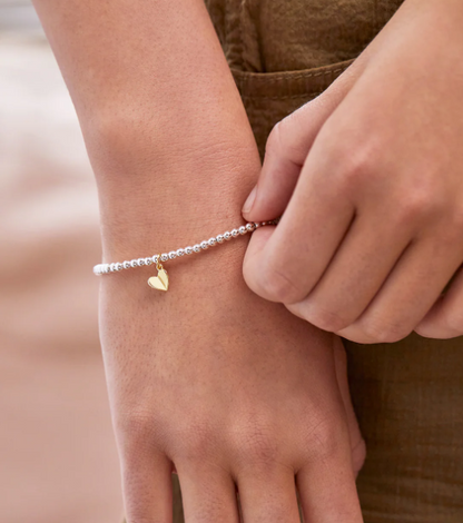 Folded Heart Sienna Bracelet for Mum - Gold Plated