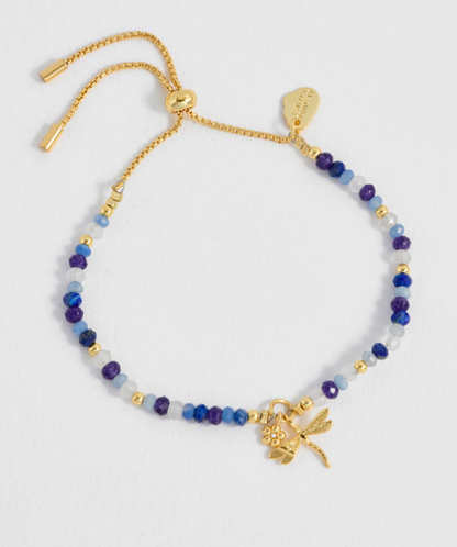 Flower and Dragonfly Bracelet