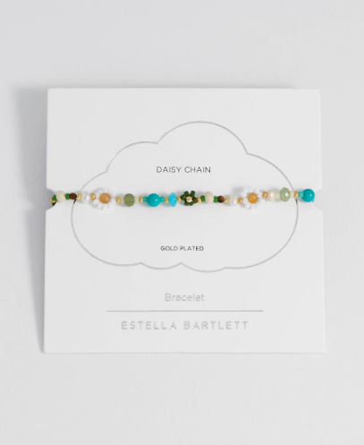 Green Beaded Flower Bracelet
