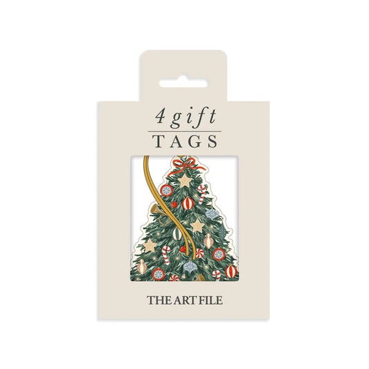 Christmas Tree Gift Tag 4Pk