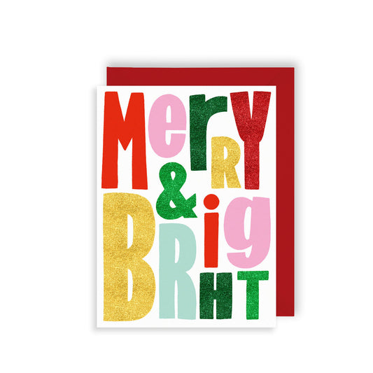 MERRY & BRIGHT TINY BUT MIGHTY XMAS CARD