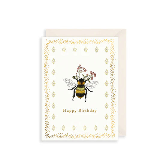 Golden Bee | Small Birthday Card